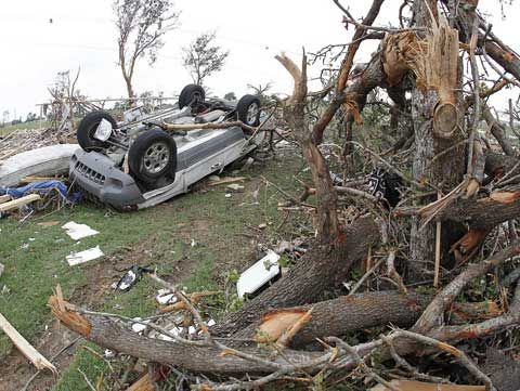 美国得州2天内遭受至少10场龙卷风吹袭 6人亡