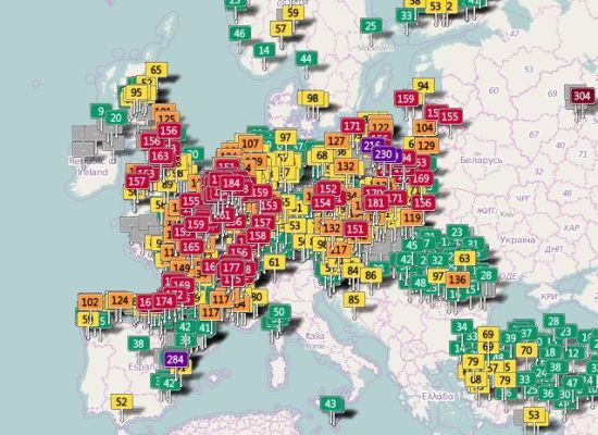 欧洲多国遭遇强雾霾袭击(图)