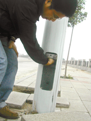 400多根路灯杆铜线被盗