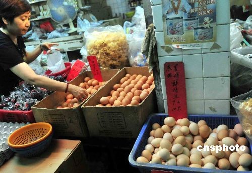 图:香港鸡蛋市场销售正常