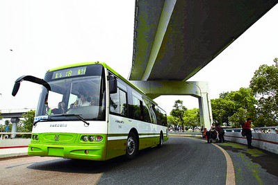长沙橘子洲通了公交车 8条线路填补24个空白点