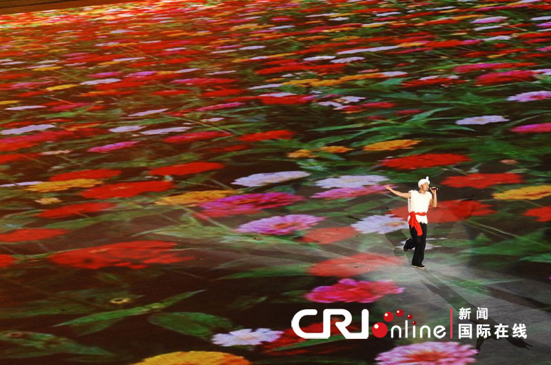 北京奥运开幕式彩屏地砖亮相大连(高清组图)