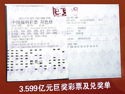 中国彩王捐款千万兑走3.6亿