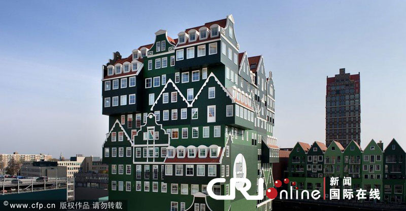 传统荷兰民居 积木 酒店现身阿姆斯特丹(高清组
