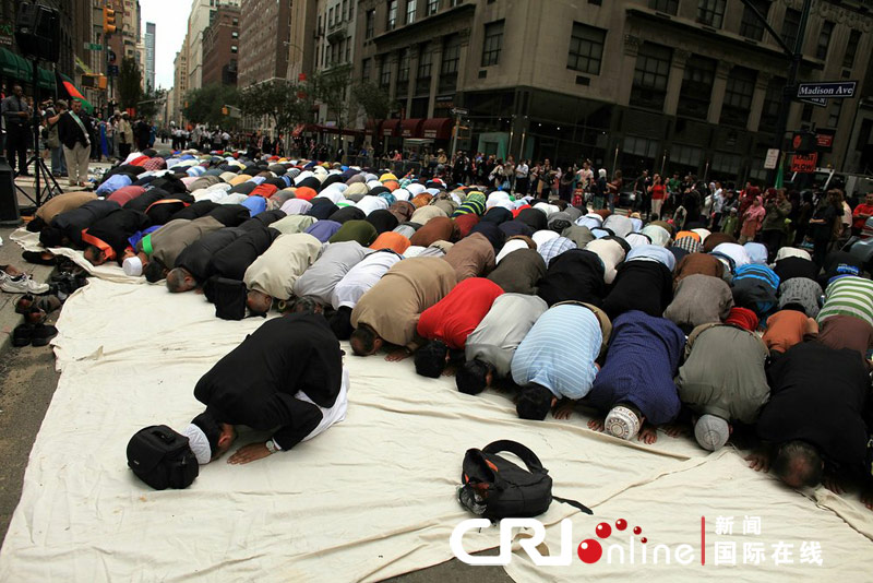 纽约举行美国穆斯林日游行(高清组图)