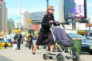 忙碌母亲不用愁童车可变滑板车