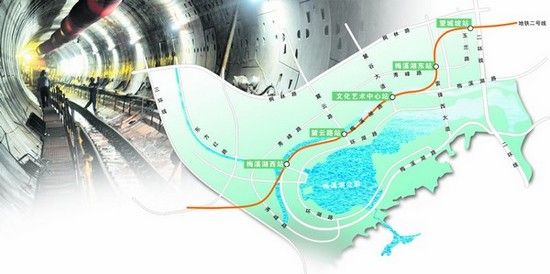 梅溪湖拟设5个地铁站