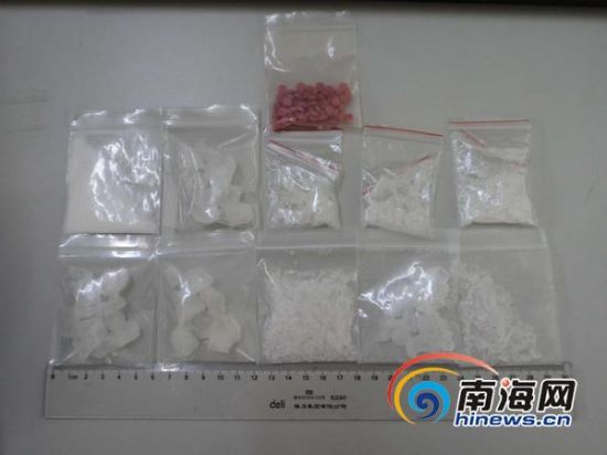 新型毒品冰毒图片;       三亚警方侦破贩毒案 缴获; 吸食毒品人员