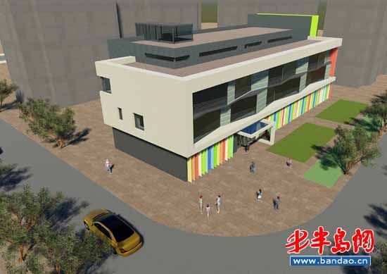 沧怡路社区规划6班幼儿园 青岛四中新建教学楼