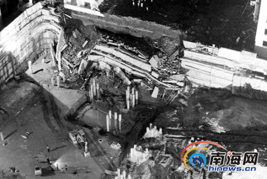 海口上和源广场工地坍塌致死被责令停工