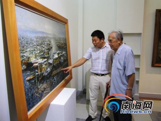 三亚举办首个本土画家油画作品展28幅作品亮相
