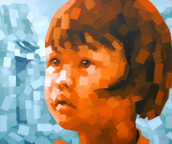 艺术家为失踪儿童制作画像 记录家长艰难寻子