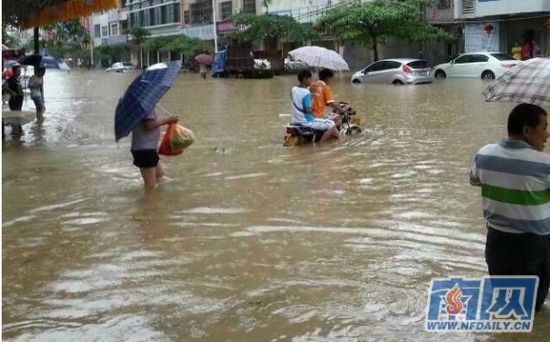 惠州遭遇特大暴雨 南昆山降水量超400毫米