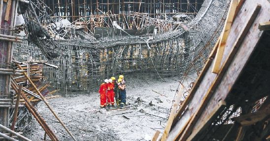 淳安一在建酒店发生垮塌