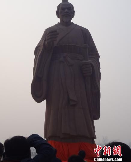国内最大单体毛遂雕像河北鸡泽落成(图)