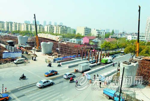 宁安城际铁路架梁忙(图)