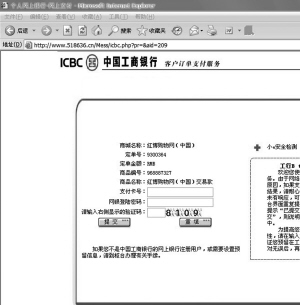 模仿银行网站骗取密码 钓鱼网站骗了淘宝店家