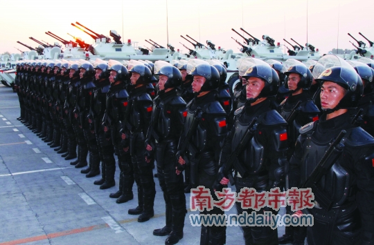 中国反恐精英雪豹突击队将首次亮相国庆阅兵