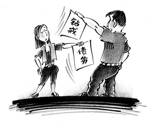 昔日恋人上法庭讨房款索钻戒(附漫画)