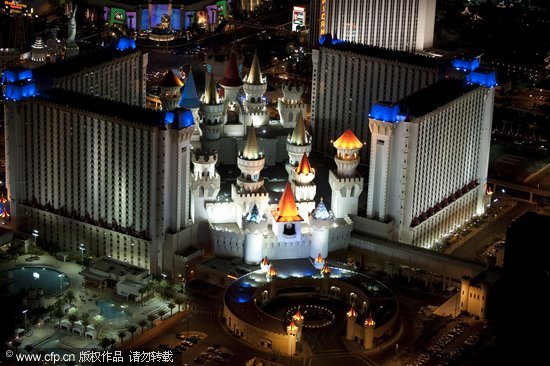 组图：摄影师航拍拉斯维加斯夜景