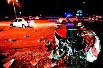 男子酒驾撞伤交警逃逸后撞翻电动三轮车(图)|交