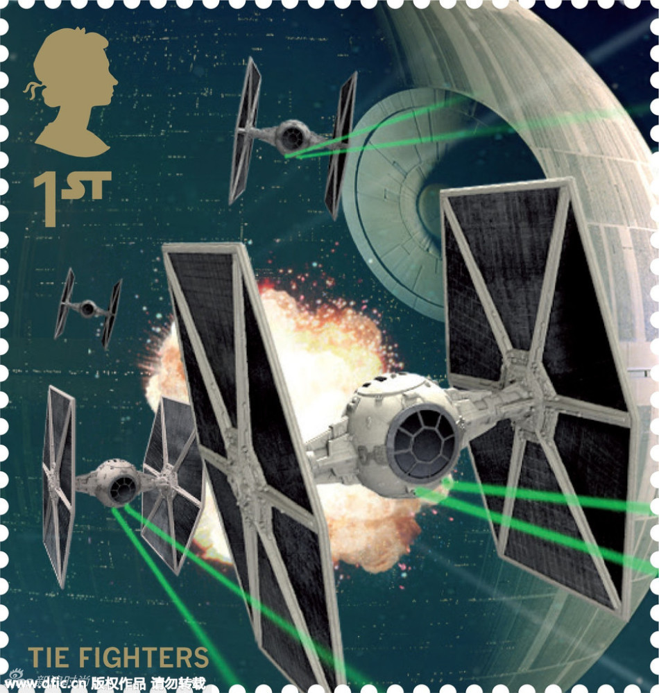 英国皇家邮政推出《星球大战》纪念邮票