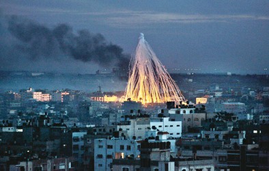 来自黎巴嫩火箭弹袭击以色列北部