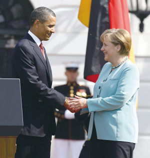 德国总理赴美修复两国关系 美国热情响应