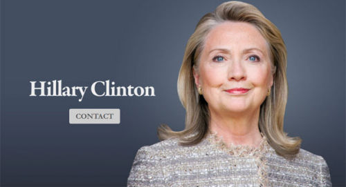 希拉里个人主页链接总统竞选网站引猜想(图)|希