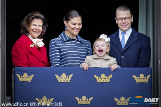 瑞典王室庆祝国王68岁生日
