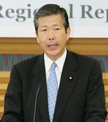 日本公明党党首山口那津男.