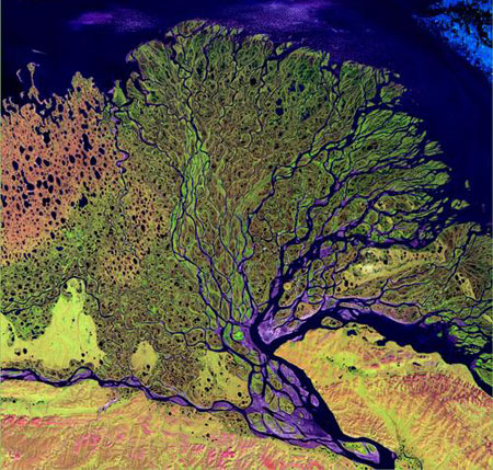 组图：美国公布卫星照片展现多彩地球艺术