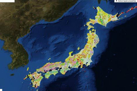图文:日本今天地地质图