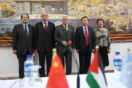 图文:(国际)(1)中国援建巴勒斯坦外交部大楼项