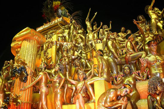 巴西里约狂欢节开始桑巴舞队表演 - beiyang00711 - beiyang00711的