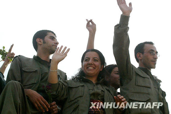 组图:土耳其释放库尔德工人党投降人员