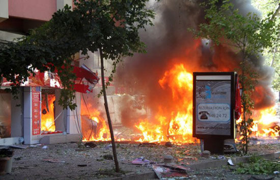 土耳其首都炸弹爆炸事件已致3死15伤(图)