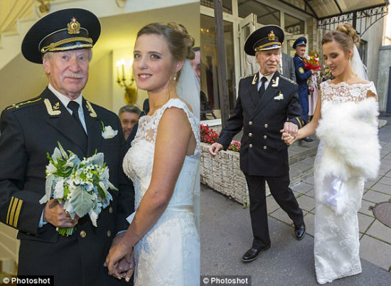 俄罗斯84岁著名演员迎娶24岁女学生(图)|老少