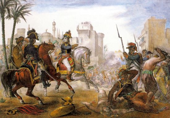1798年，拿破仑带领法国军队进军开罗