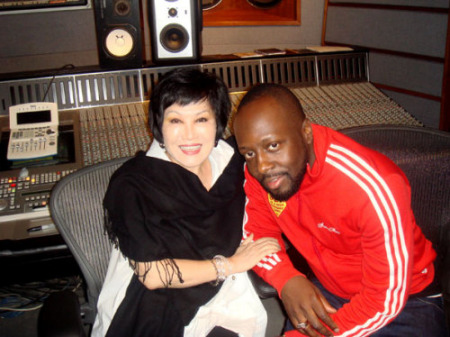 Wyclef Jean and I in his studio