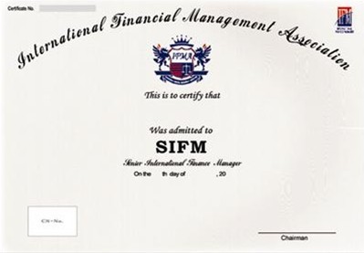IFM资格认证体系简介及证书样本