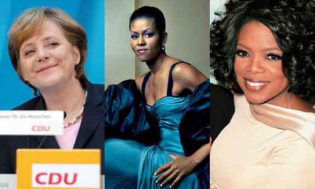 Angela Merkel, Michelle Obama and Oprah Winfrey are on the list of the world's 100 most powerful women, according to a Forbes ranking released on Wednesday.