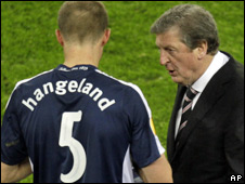 Brede Hangeland and Roy Hodgson