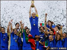 Italy with the cup in 2006
