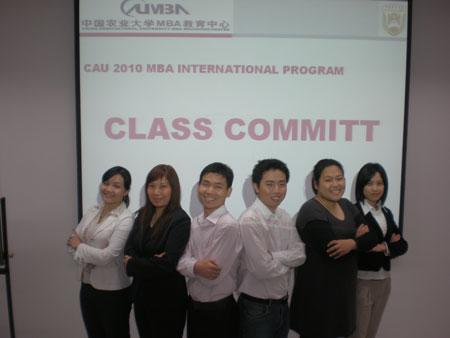 中国农业大学2010级MBA国际班班委会组建(图