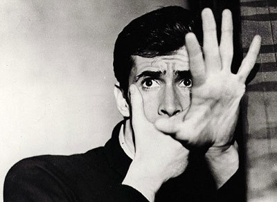 Screen myth: Anthony Perkins as deranged mummy's boy Norman Bates in Alfred Hitchcock's 1960 classic Psycho