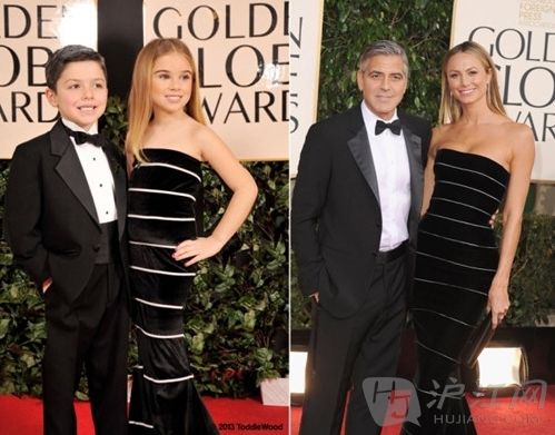 George Clooney and Stacy Keibler at the Golden GlobesΡ³ʷϣֵĽ 