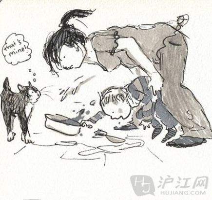 英白色用点滴记录漫画的v白色表情(图)母亲包头像孩子漫画图片