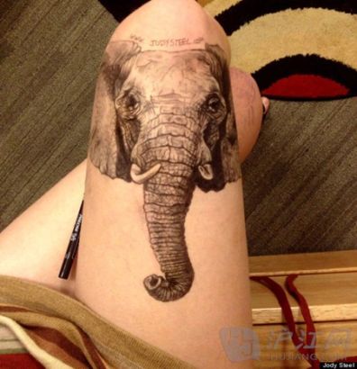She's not a tattoo artist, but she's thinking about which of her leg drawings she'll make permanent. This elephant is in the running as one of her favorites. ˹ٶңȴڿҪķϻϣŴǰƷ֮һ