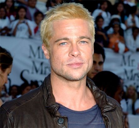 Bring on the bleach! Pitt showed off a short, super-blonde 'do at the premiere of Mr. and Mrs. Smith. 200567 ͬƯ׹һ㣡ڡʷ˹򸾡ӳƤһͷ̶Ӳӵͷ